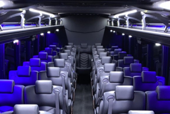 Clinton Charter Bus Interior