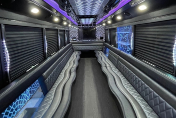 Clinton Party Bus Interior