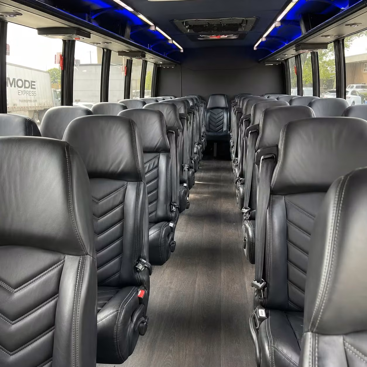 28 passenger minibus inside