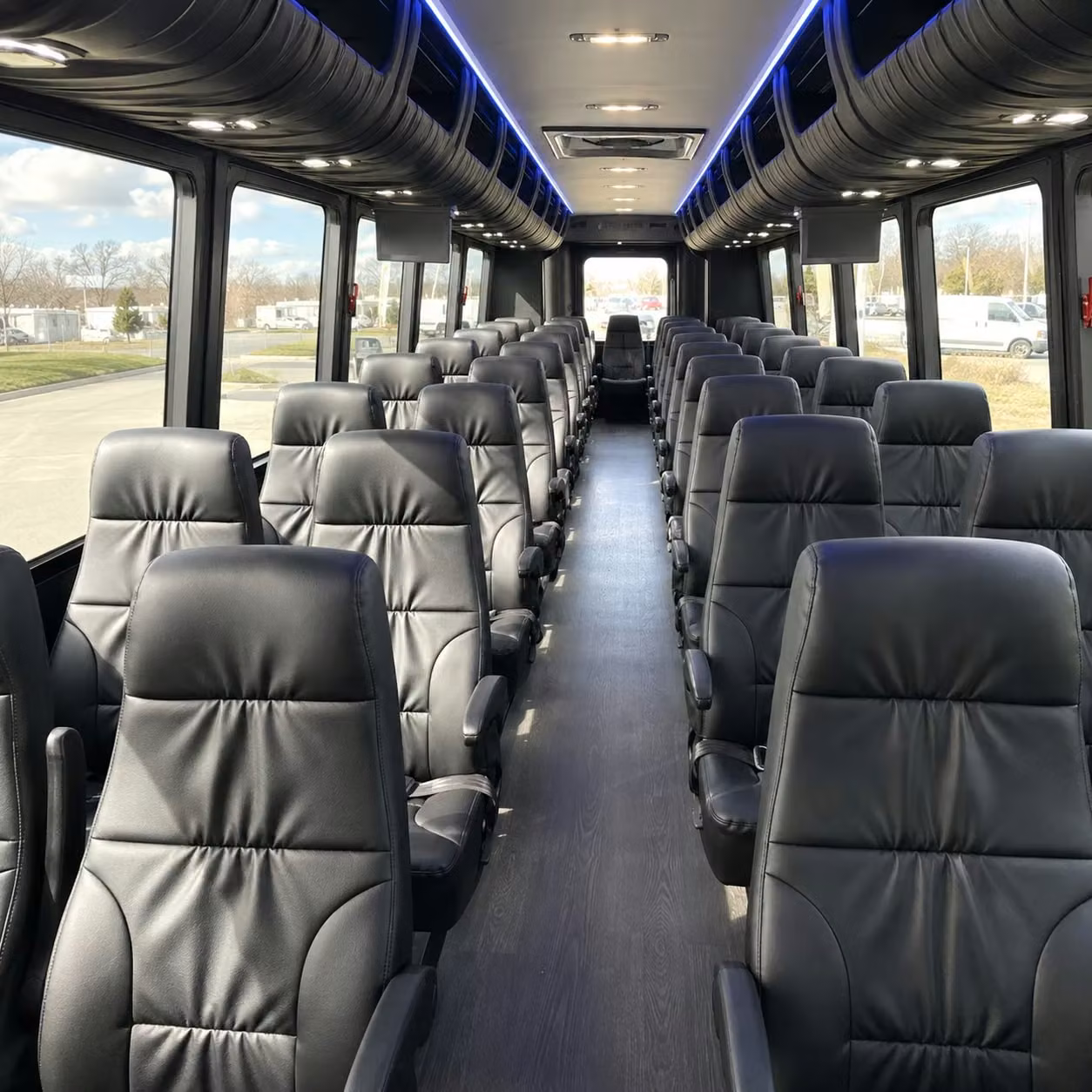 35 passenger minibus inside