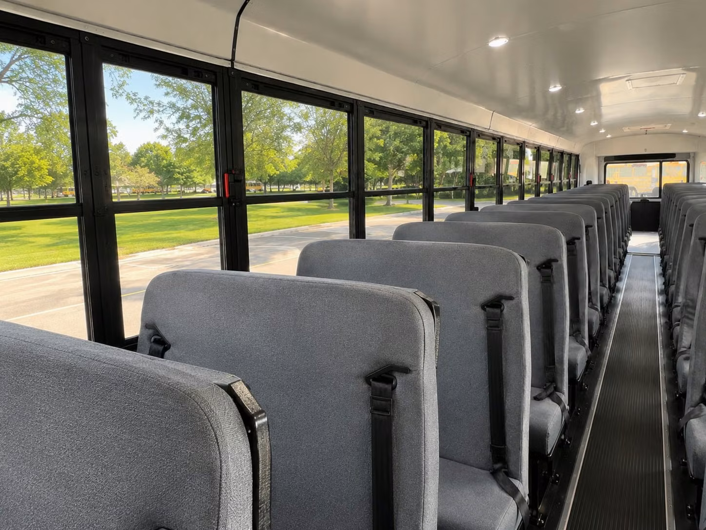 school bus inside